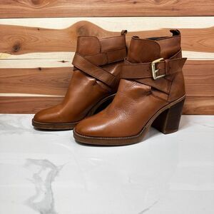 Steve Madden Women's Brown Leather‎ Boots vintage Adjustable size 7